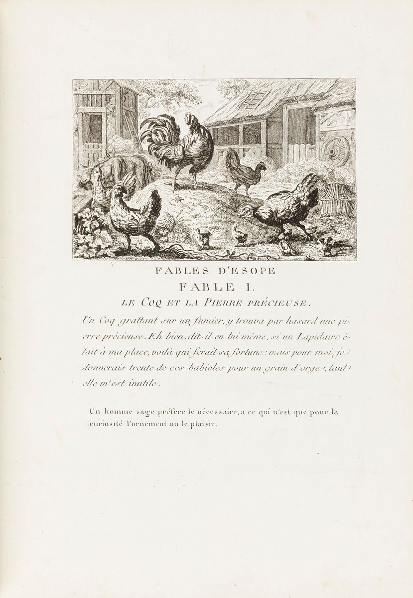 Favole di Esopo, 1790, incisioni e illustrazioni