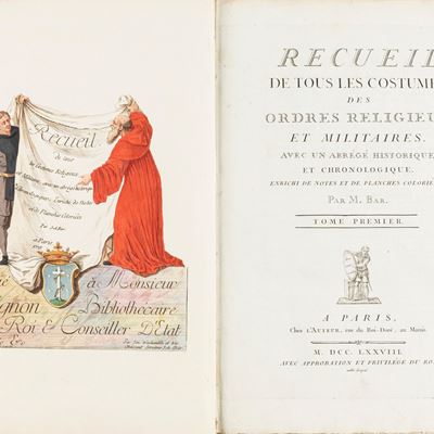 Recueil De Tous Les Costumes Des Ordres Religieux Et Militaires Avec un Abrégé Historique Et Chro...