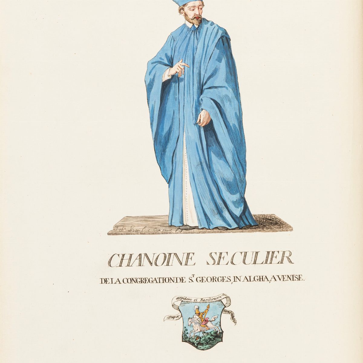 Jacques Charles Bar - Recueil de tous les costumes des ordres religieux et militaires – Prima edi...
