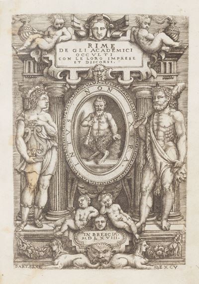 Rime de gli Academici occulti con le loro imprese et discorsi, 1568