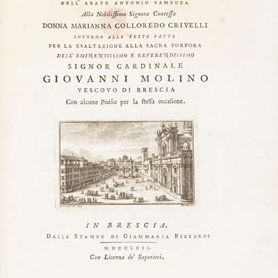 Due lettere della Contessa Donna Maria Colloredo Crivelli sulle feste per l'elevazione al cardina...
