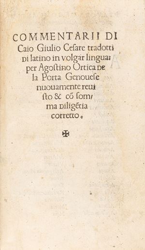 Commentaries translated from Latin into vernacular for Agostino Ortica della Porta Genovese paganini