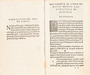 Orosio, Paolo - Paulo Orosio tradotto di latino in volgare per Giovanni Guerini da Lanciza novamente stampato