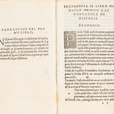 Orosio, Paulo Orosio tradotto di latino in volgare per Giovanni Guerini da Lanciza