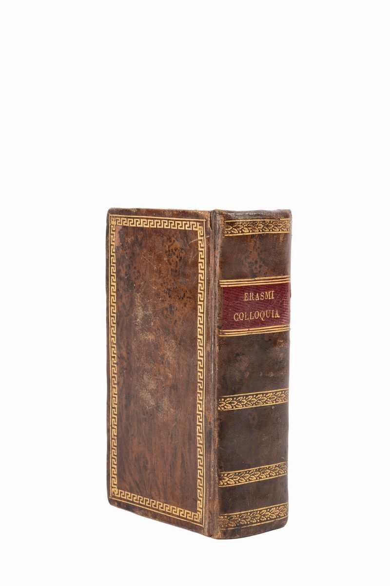 Erasmo da Rotterdam [erasmus, Desiderio] - Erasmo da Rotterdam, Colloquia, seconda edizione elzev...