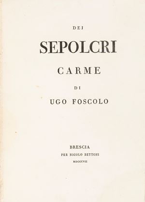 Foscolo, Ugo - Dei Sepolcri, Carme 