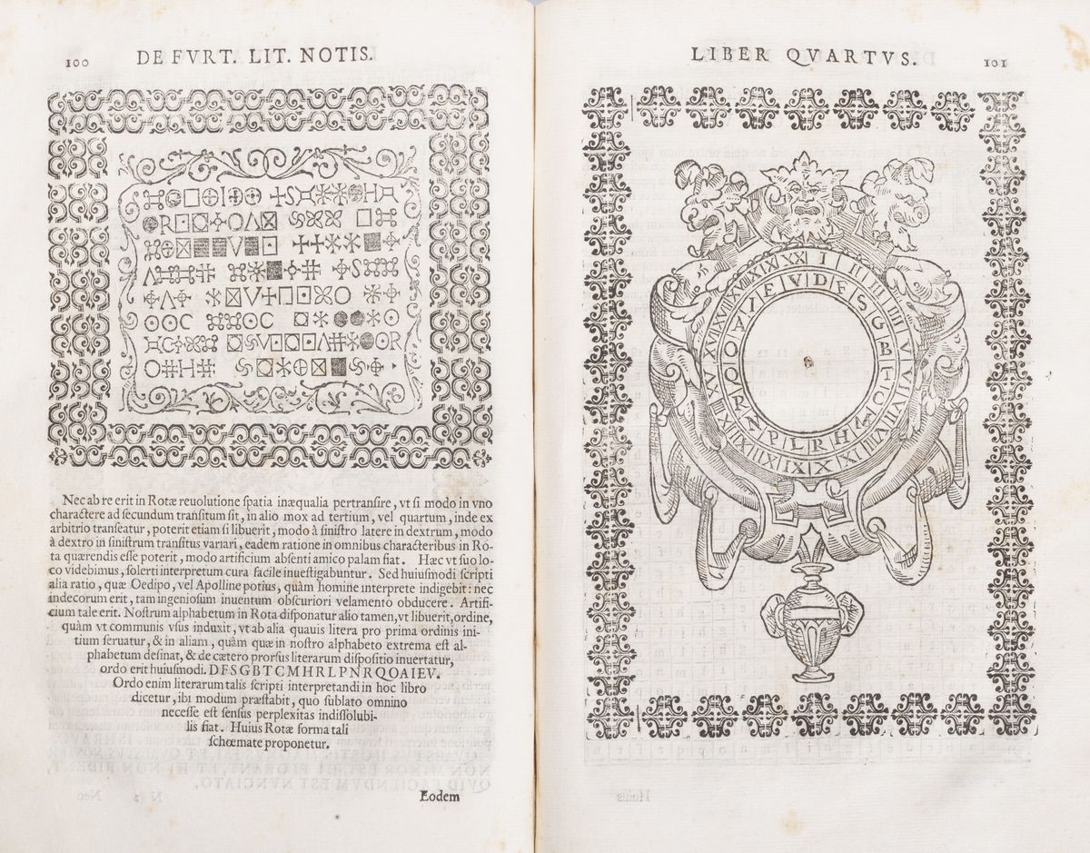 Giovanni Battista dalla Porta - De Furtivis Literarum Notis. Vulgo de ziferis libris quinque, 160...