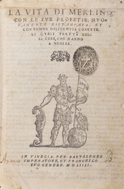 La vita di Merlino con le sue profezie nuovamente ristampata, 1554