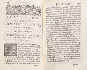 Africo Clementi - Treatise on agriculture [...] which contains the true ‹ very useful way of cultivating the things of Villa ... with the table of all the notable things.