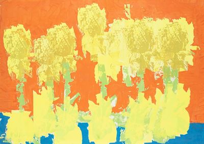 Senza titolo, 1969, olio su tela