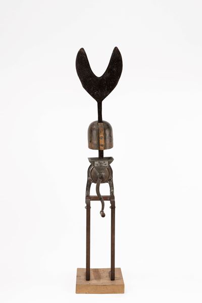 Guerriero della notte, scultura assemblage