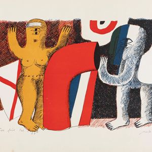 Composition avec des personnages