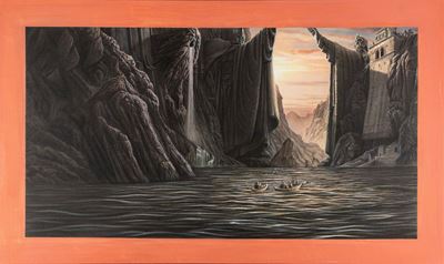 The Pillars Of Kings On River Anduin