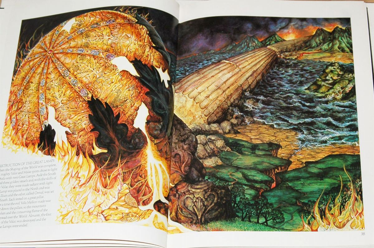 Linda Garland - Tolkien Bestiary - Destruction Of The Great Lamps