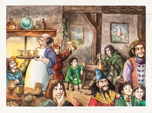 Frodo in the tavern