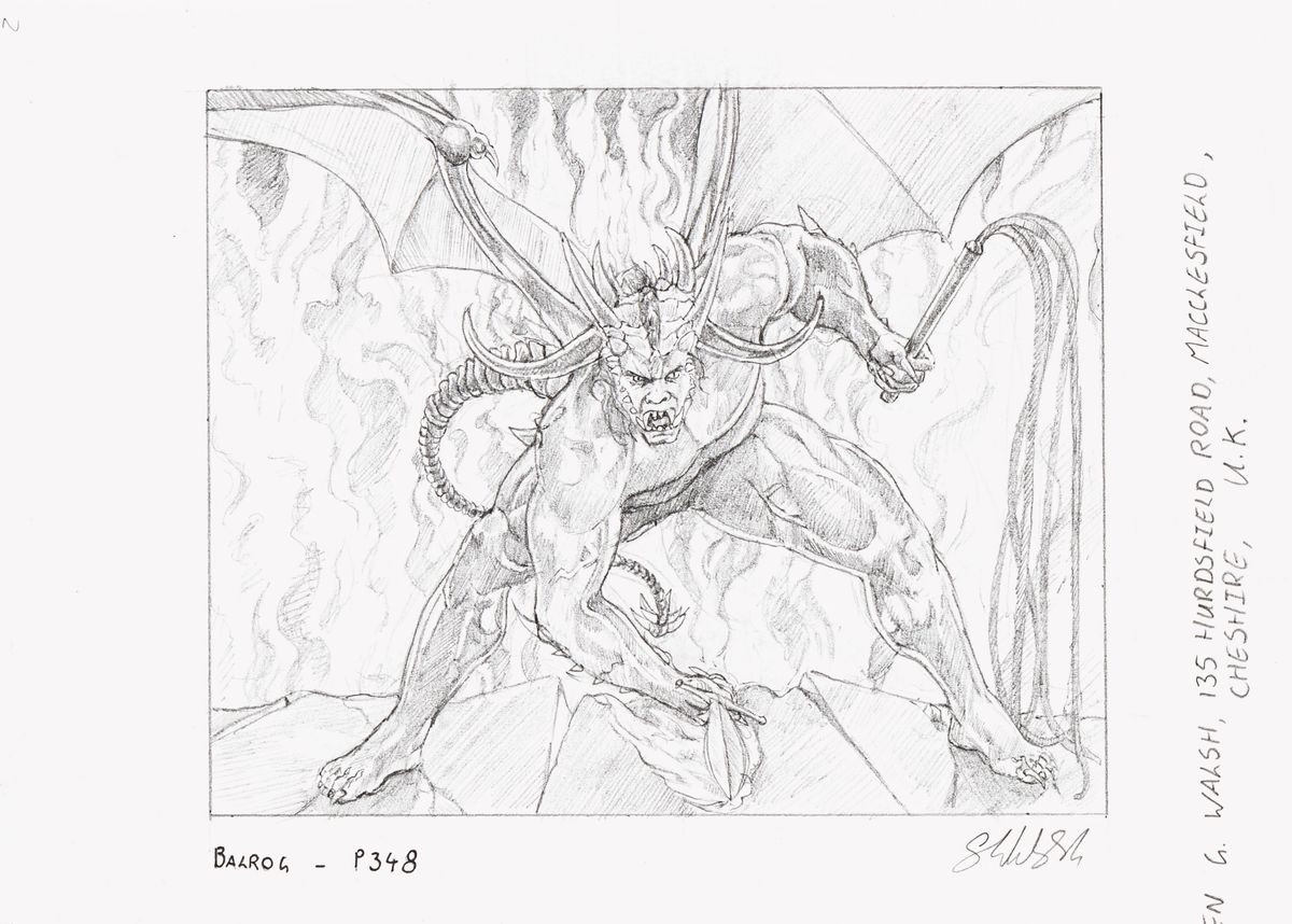 Stephen Walsh - Balrog 1996 | The Art of ''The Lord of the Rings ...