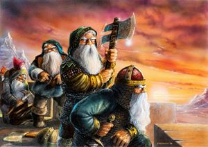Thorin and his companions prepare for the battle of the five armies