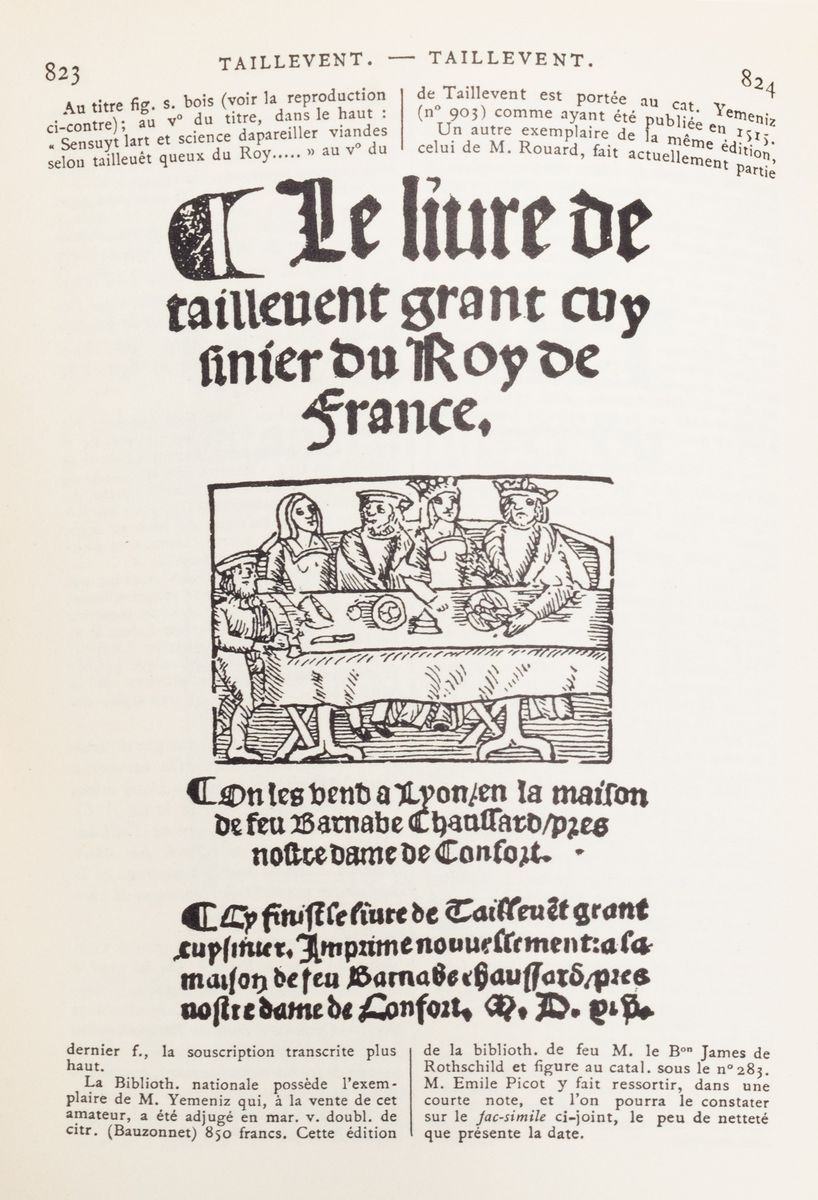 Georges Vicaire - Bibliographie gastronomique - Seconda edizione, 1954