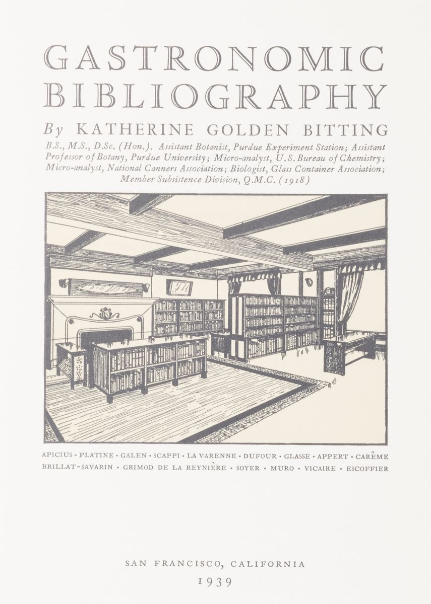 Georges Vicaire - Bibliographie gastronomique - Seconda edizione, 1954