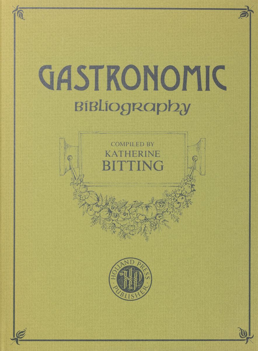 Georges Vicaire - Bibliographie gastronomique - Seconda edizione, 1954