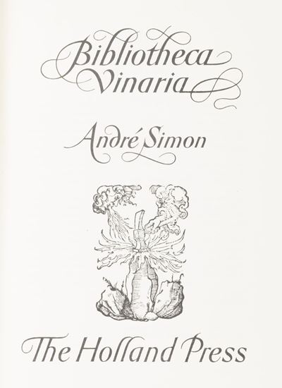 Bibliotheca vinaria - Facsimile dell'edizione del 1913