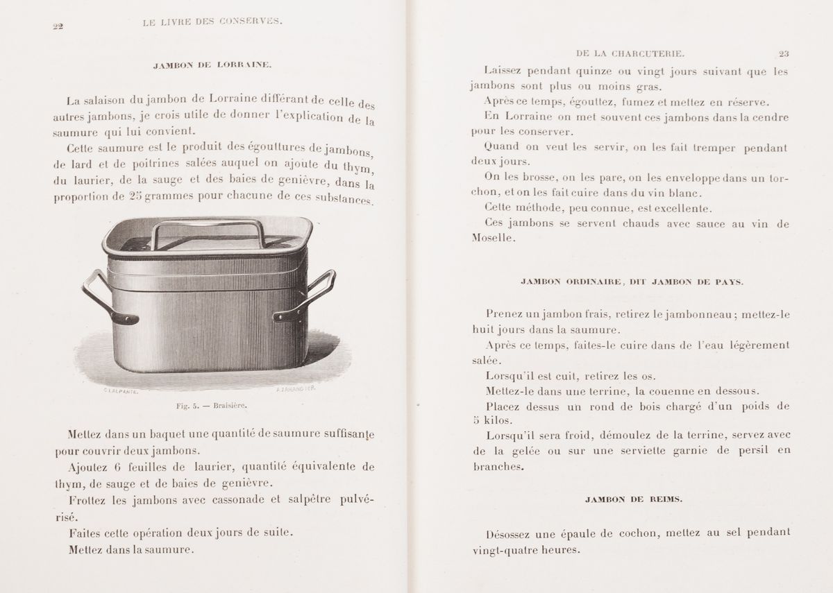 Jules Gouffé - Le livre des conserves ou recettes pour préparer et conserver les viandes et les p...