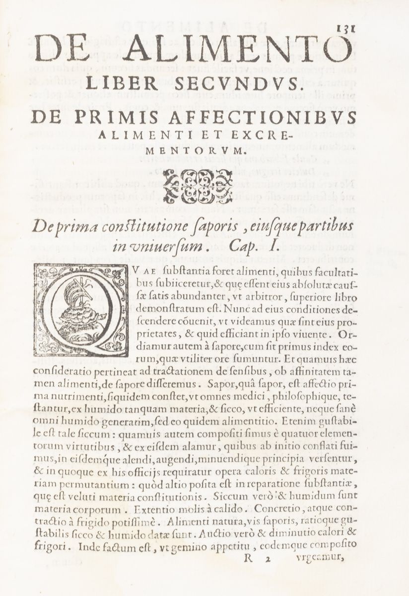 Francesco Buonamici - De Alimento libri V, prima edizione del 1603