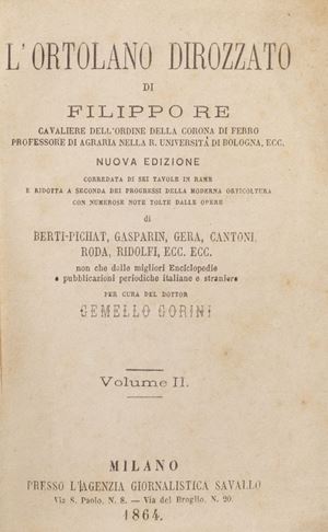 Filippo Re - L'Ortolano dirozzato