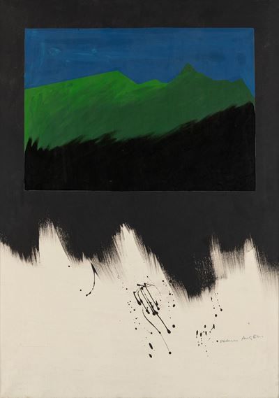 Senza titolo (tecnica mista e smalti su tela, 1975-76)
