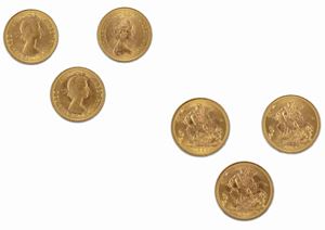 Gran Bretagna - Elizabeth II  - Lotto di 3 sterline