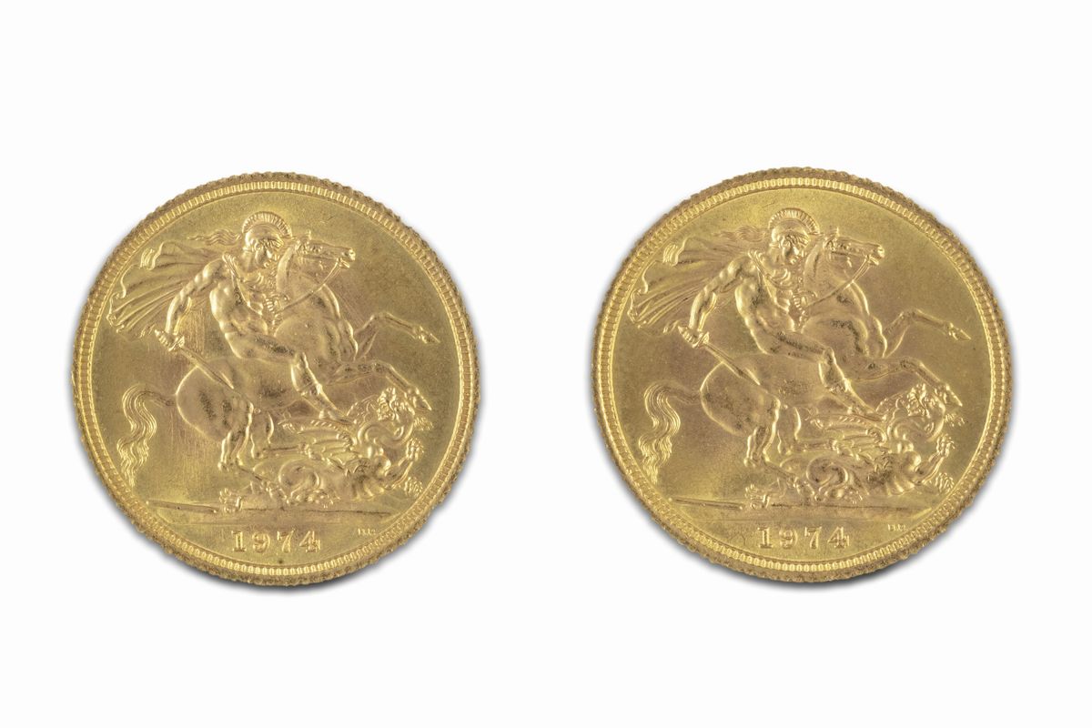Gran Bretagna, Elizabeth II, (1952-2022) - Gran Bretagna, 2 sterline, 1974, Metallo: Argento, Pes...