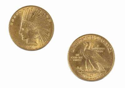 10 Dollari 'Indian Head', oro, 1910