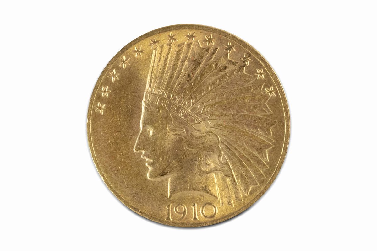 Stati Uniti D'america - 10 Dollari 'Indian Head', oro, 1910