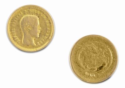 Moneta di Guatemala, 4 Reales in oro (AV), 0,65 gr, Diametro: 10,13 mm