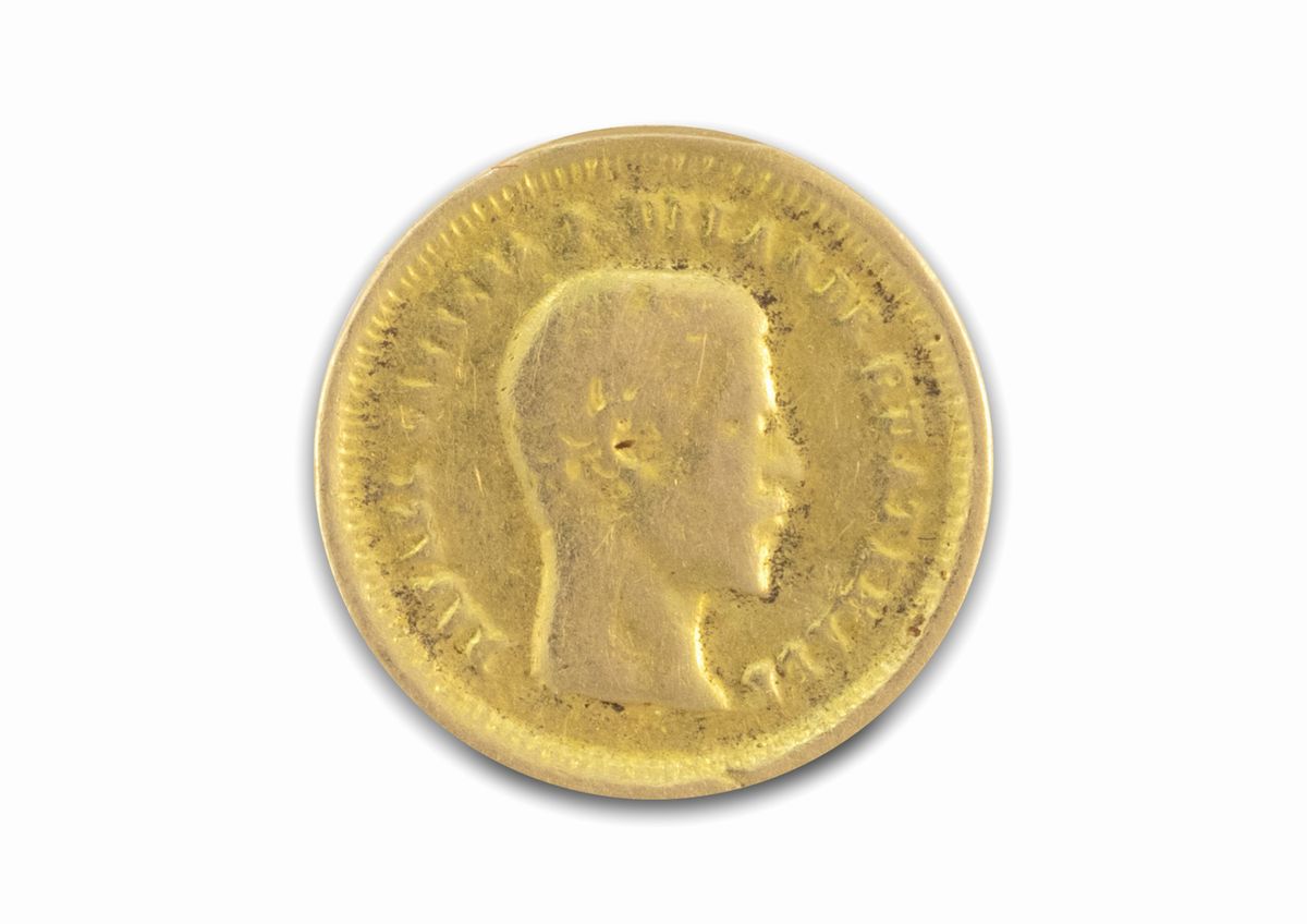 Guatemala - Repubblica (dal 1821) - Moneta di Guatemala, 4 Reales in oro (AV), 0,65 gr, Diametro:...