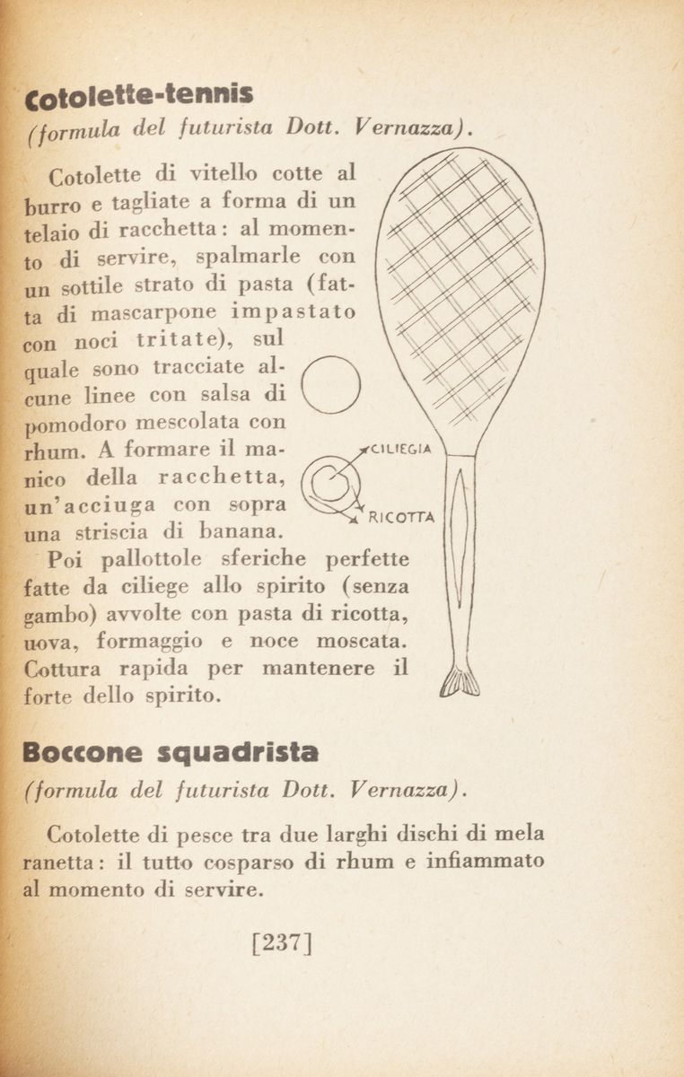 Filippo Tommaso Marinetti - La cucina futurista - Ricettario del Futurismo