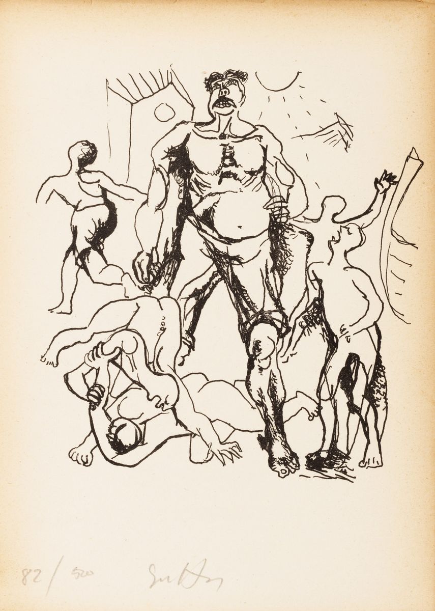 Renato Guttuso - Agostino - Litografie e testatina, 1944