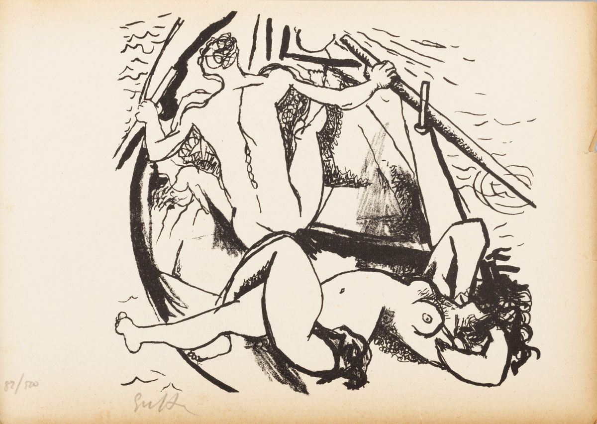 Renato Guttuso - Agostino - Litografie e testatina, 1944