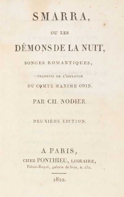 Smarra ou les démons de la nuit (1822)