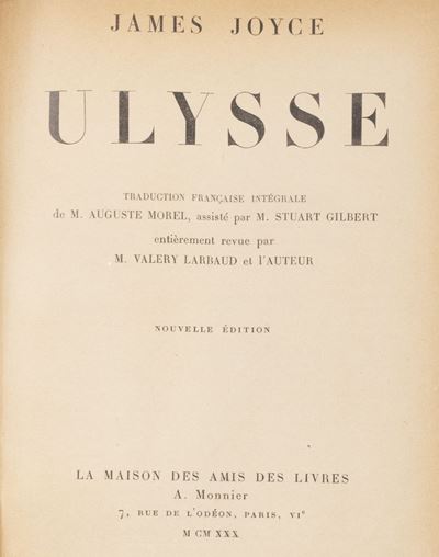Joyce, Ulysse - Seconda edizione francese