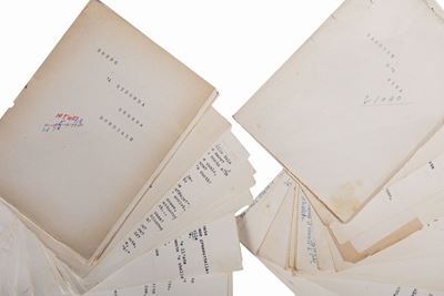 Paggine d' a vita - Raccolta di poesie dattiloscritte con note autografe