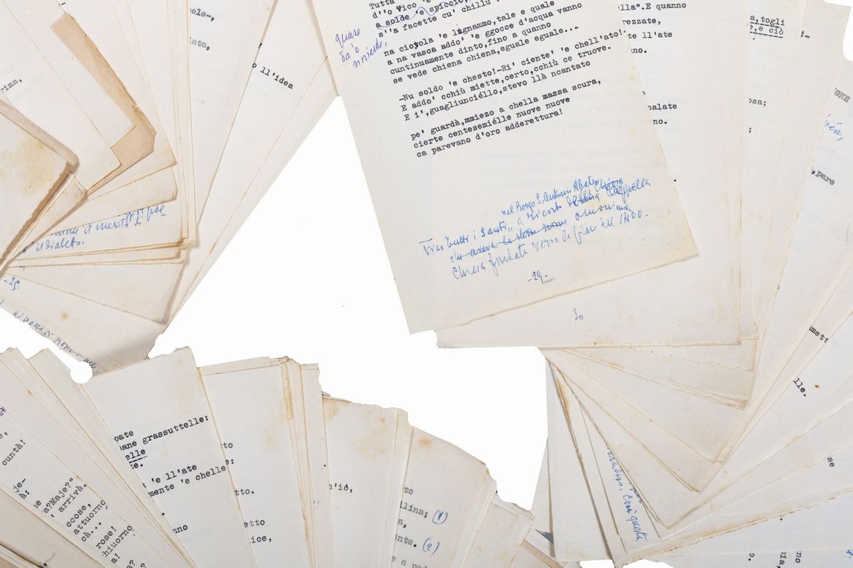 Gaeta Giovanni Ermete Mario E.a. - Paggine d' a vita - Raccolta di poesie dattiloscritte con note...