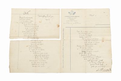 Arietta (Da 'o quarto piano), autografo del 1896