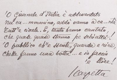 Poesia autografa e firmata, 1907