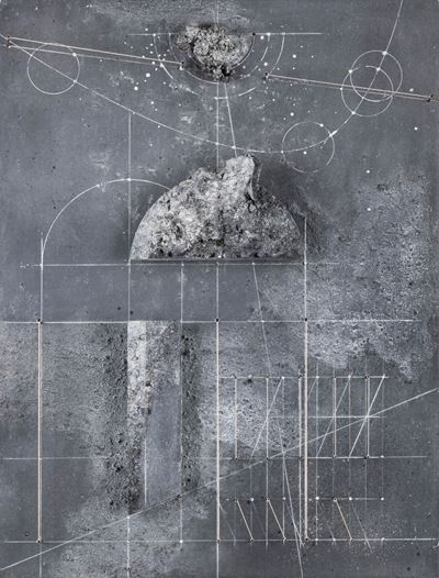La porta del tempo, tecnica mista su tavola (1994)