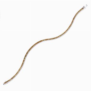 Bracciale tennis con pietre gialle