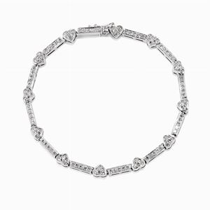 A 18K white gold and diamond bracelet