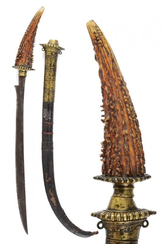 Bonhams : AN EBONY PHURBA TIBET, CIRCA 15TH CENTURY