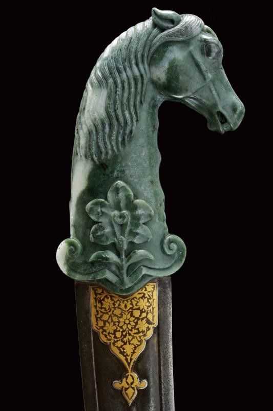 Bel Kandshar con Impugnatura in Serpentino (ofite)