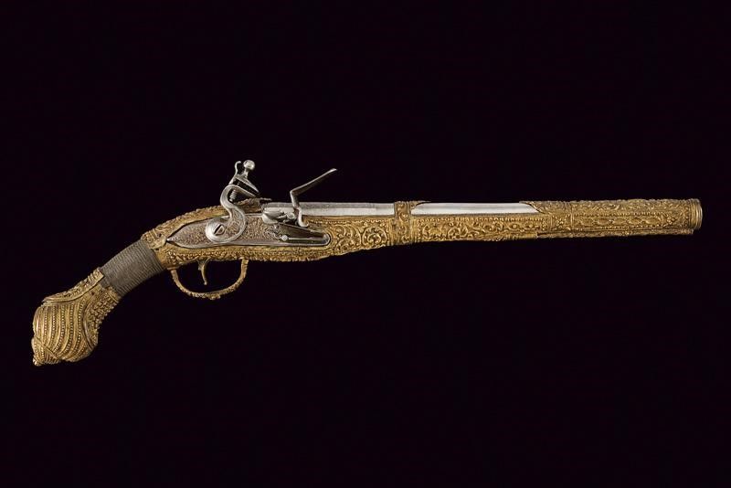 Elegante Pistola a Pietra Focaia